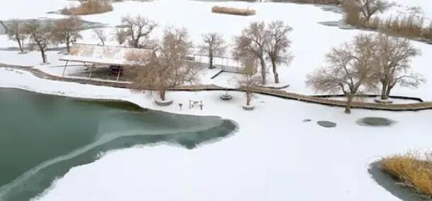 塔克拉瑪干沙漠下雪了